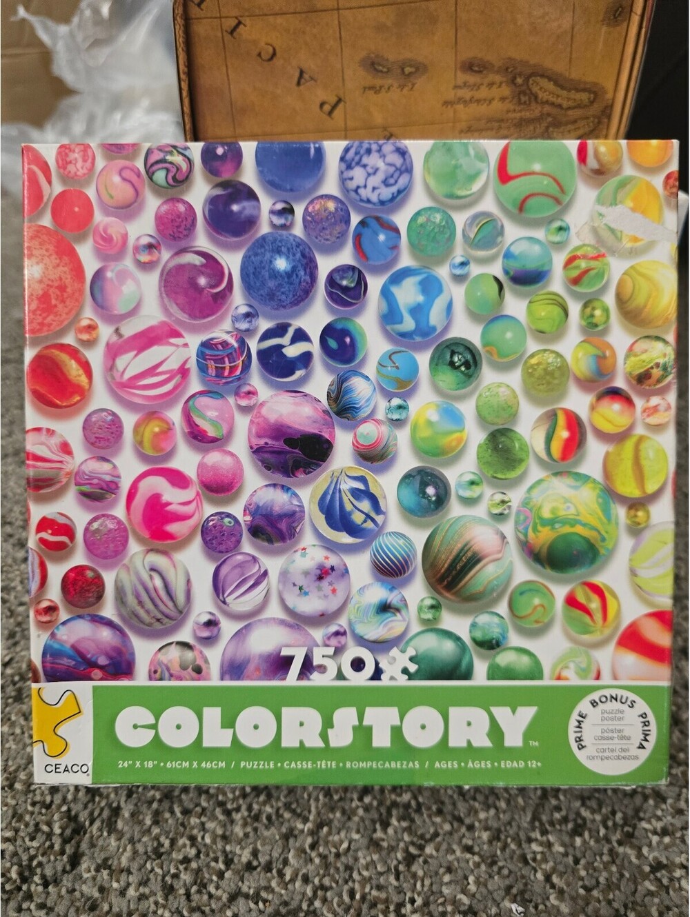 CEACO Colorstory 750 Piece Jigsaw Puzzle - Colorful Marbles Lars Stewart